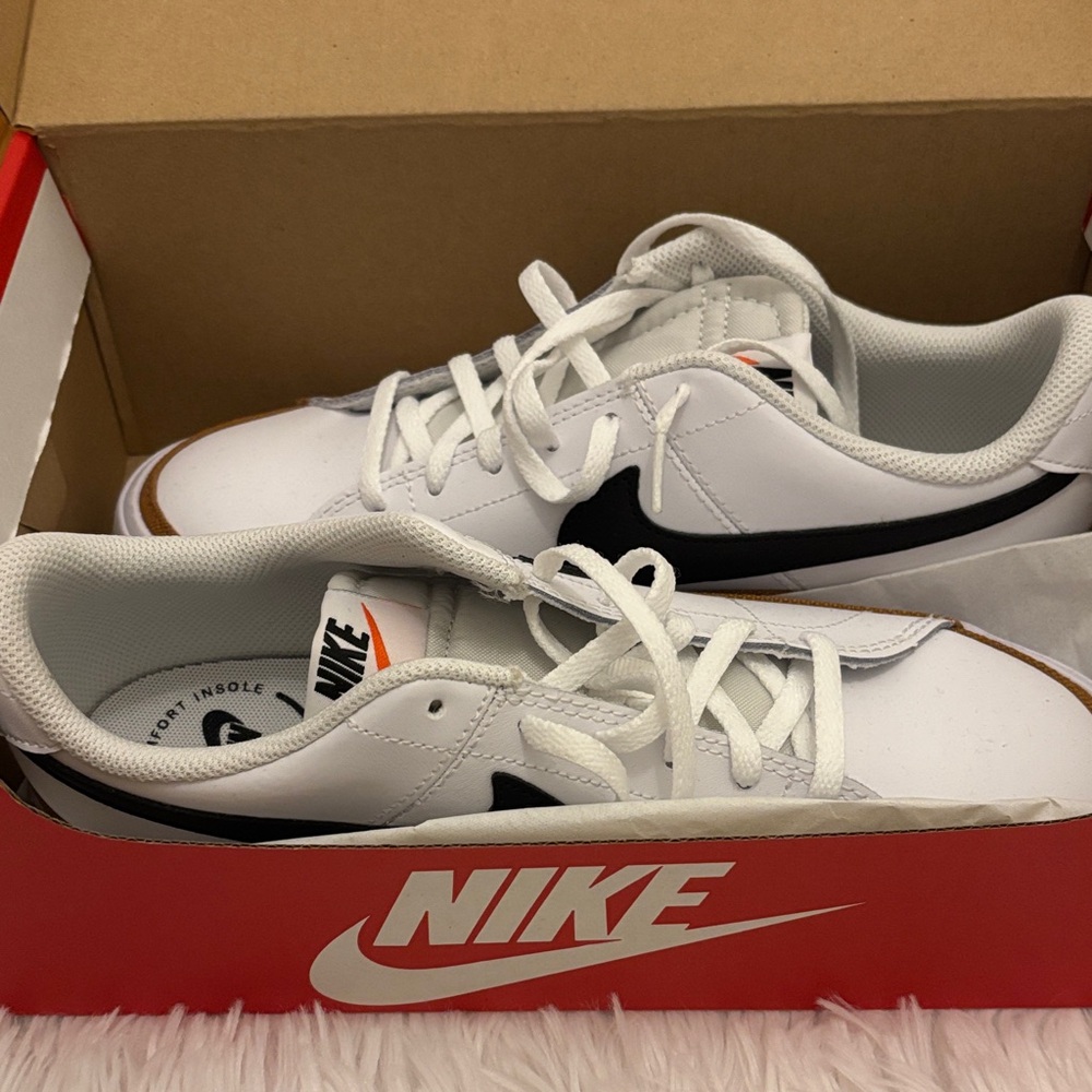 Nike White and Black Athletic Shoes